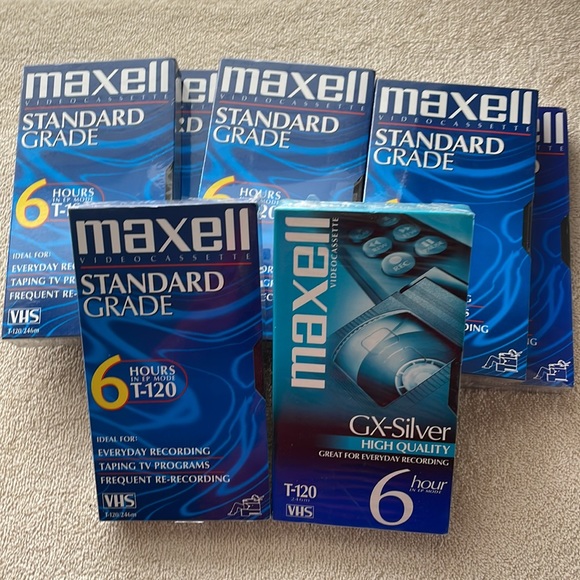 Maxell Other - Eight Sealed Maxell VHS Standard Grade Tapes